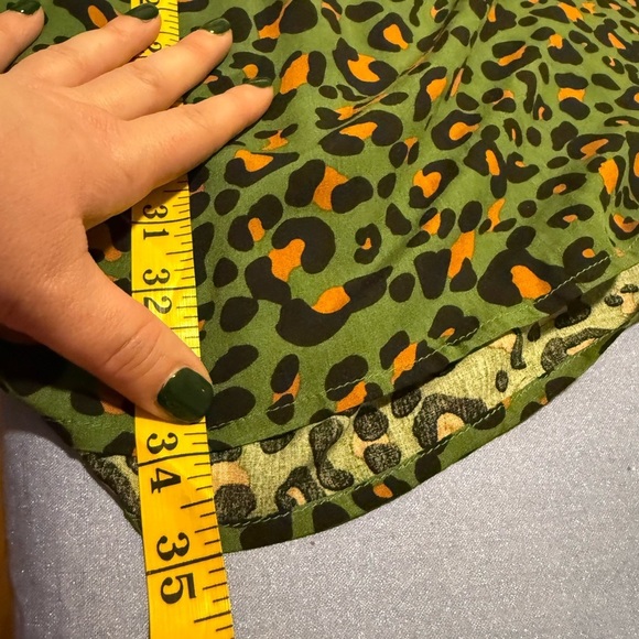 C+D+M Green Leopard Print Dress - Picture 4 of 5